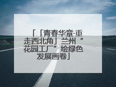 「青春华章·重走西北角」兰州“花园工厂”绘绿色发展画卷