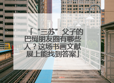 “三苏”父子的巴蜀朋友圈有哪些人？这场书画文献展上能找到答案