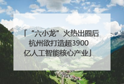 “六小龙”火热出圈后 杭州欲打造超3900亿人工智能核心产业