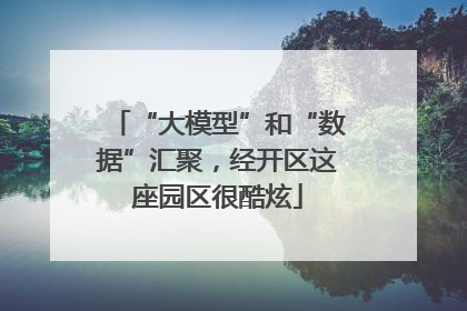“大模型”和“数据”汇聚，经开区这座园区很酷炫