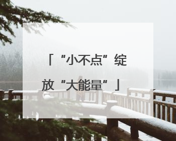 “小不点”绽放“大能量”