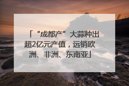 “成都产”大蒜种出超2亿元产值，远销欧洲、非洲、东南亚