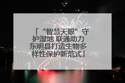“智慧天眼”守护湿地 联通助力东明县打造生物多样性保护新范式