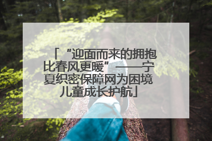 “迎面而来的拥抱比春风更暖”——宁夏织密保障网为困境儿童成长护航