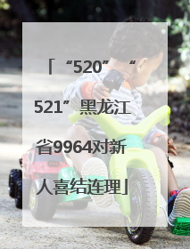 “520”“521”黑龙江省9964对新人喜结连理