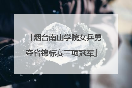 烟台南山学院女乒勇夺省锦标赛三项冠军