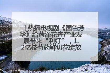 热播电视剧《国色芳华》给菏泽花卉产业发展带来“利好”，1.2亿枝芍药鲜切花绽放“国色芳华”