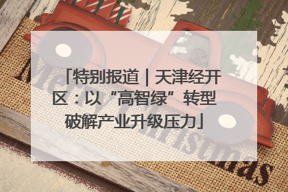 特别报道｜天津经开区：以“高智绿”转型破解产业升级压力