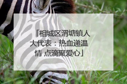 相城区渭塘镇人大代表：热血递温情 点滴聚爱心