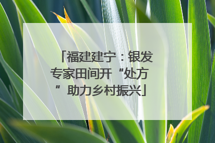 福建建宁：银发专家田间开“处方”助力乡村振兴