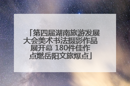 第四届湖南旅游发展大会美术书法摄影作品展开幕 180件佳作点燃岳阳文旅爆点
