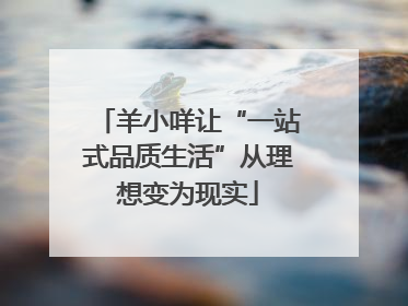 羊小咩让“一站式品质生活”从理想变为现实