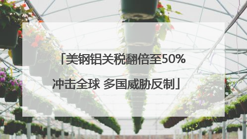 美钢铝关税翻倍至50%冲击全球 多国威胁反制