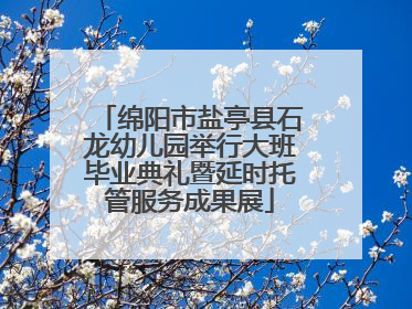 绵阳市盐亭县石龙幼儿园举行大班毕业典礼暨延时托管服务成果展