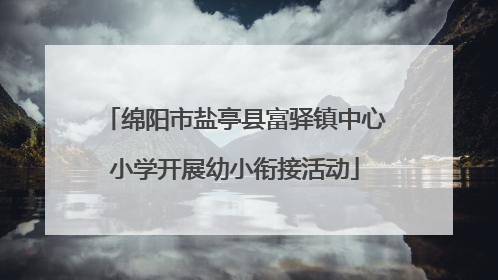 绵阳市盐亭县富驿镇中心小学开展幼小衔接活动
