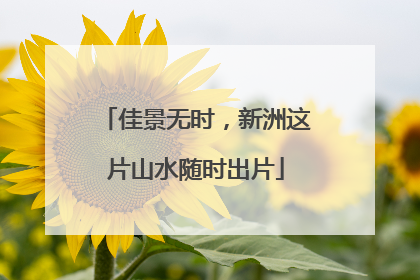 佳景无时，新洲这片山水随时出片