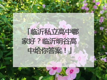 临沂私立高中哪家好？临沂明谷高中给你答案！