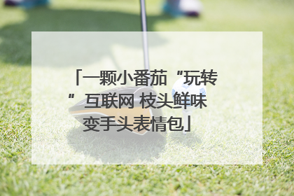 一颗小番茄“玩转”互联网 枝头鲜味变手头表情包