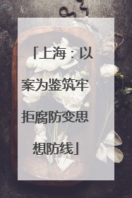 上海：以案为鉴筑牢拒腐防变思想防线