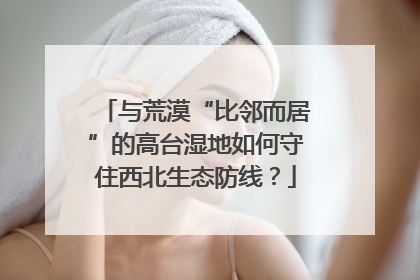 与荒漠“比邻而居”的高台湿地如何守住西北生态防线？