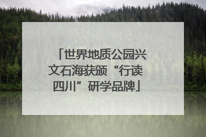 世界地质公园兴文石海获颁“行读四川”研学品牌