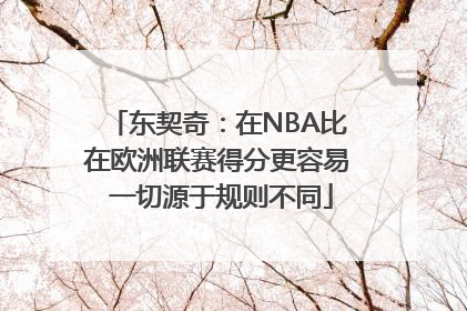 东契奇：在NBA比在欧洲联赛得分更容易 一切源于规则不同