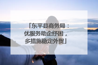 东平县商务局：优服务助企纾困，多措施稳定外贸