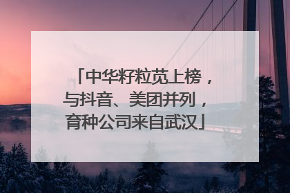 中华籽粒苋上榜，与抖音、美团并列，育种公司来自武汉