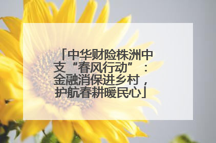 中华财险株洲中支“春风行动”：金融消保进乡村，护航春耕暖民心