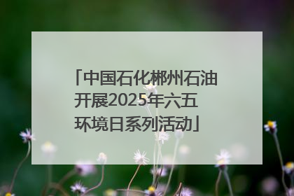 中国石化郴州石油开展2025年六五环境日系列活动