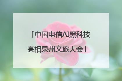 中国电信AI黑科技亮相泉州文旅大会
