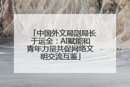 中国外文局副局长于运全：AI赋能和青年力量共促网络文明交流互鉴
