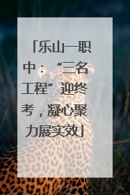 乐山一职中：“三名工程”迎终考，凝心聚力展实效