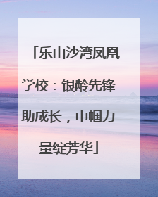 乐山沙湾凤凰学校：银龄先锋助成长，巾帼力量绽芳华