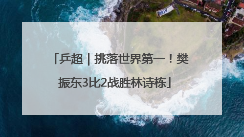 乒超｜挑落世界第一！樊振东3比2战胜林诗栋