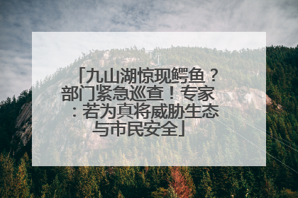 九山湖惊现鳄鱼？部门紧急巡查！专家：若为真将威胁生态与市民安全