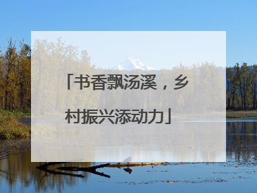 书香飘汤溪，乡村振兴添动力