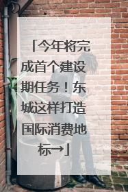 今年将完成首个建设期任务！东城这样打造国际消费地标→