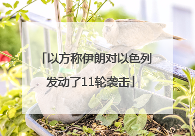 以方称伊朗对以色列发动了11轮袭击