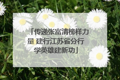 传递张富清榜样力量 建行江苏省分行学英雄建新功