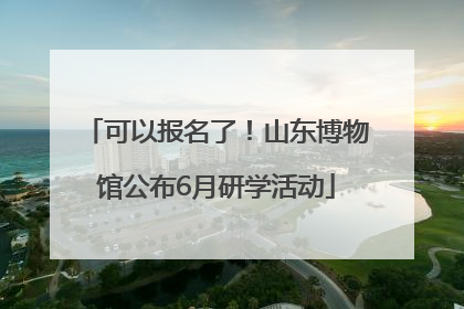 可以报名了！山东博物馆公布6月研学活动