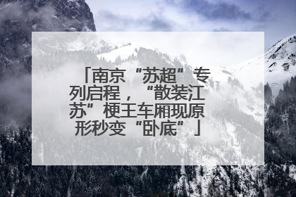 南京“苏超”专列启程，“散装江苏”梗王车厢现原形秒变“卧底”