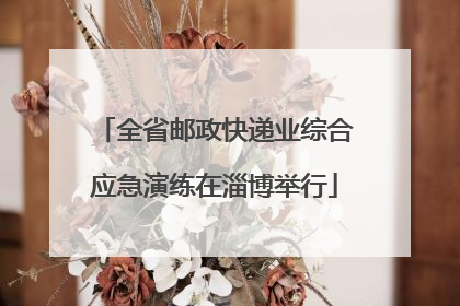 全省邮政快递业综合应急演练在淄博举行