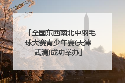 全国东西南北中羽毛球大赛青少年赛(天津武清)成功举办