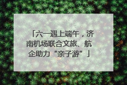 六一遇上端午，济南机场联合文旅、航企助力“亲子游”