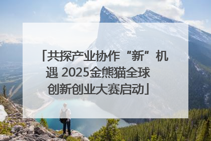 共探产业协作“新”机遇 2025金熊猫全球创新创业大赛启动