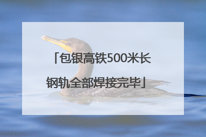 包银高铁500米长钢轨全部焊接完毕