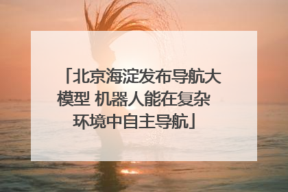 北京海淀发布导航大模型 机器人能在复杂环境中自主导航