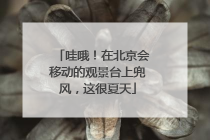 哇哦！在北京会移动的观景台上兜风，这很夏天