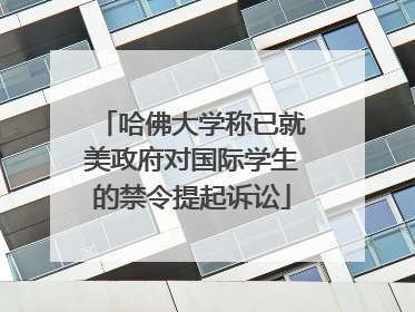 哈佛大学称已就美政府对国际学生的禁令提起诉讼